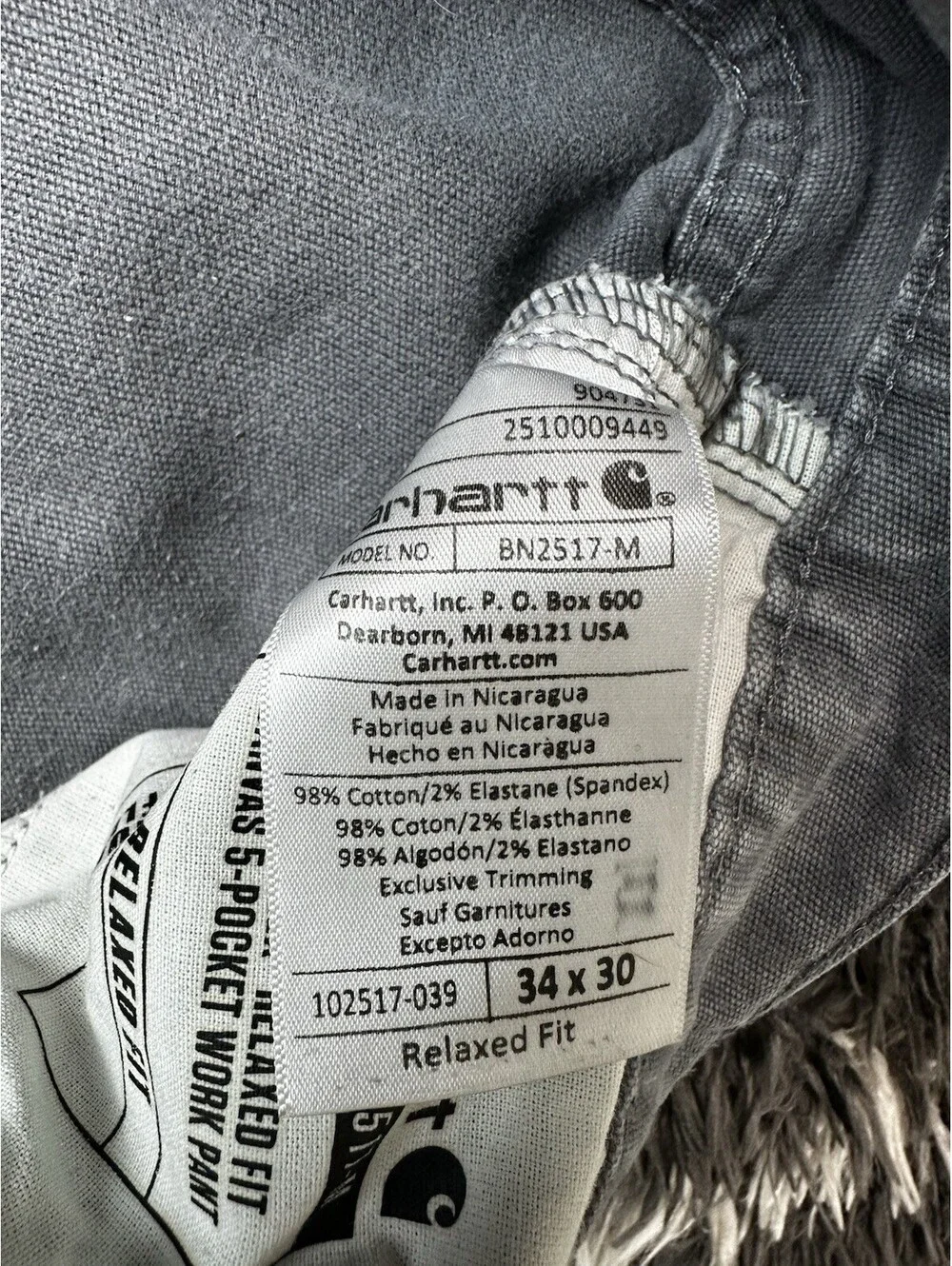 Carhartt canvas work
